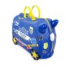 Trunki Percy the Police Car, set forfra med klistermærker.